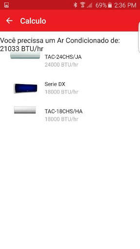TCL BTU Calculator screenshot 2