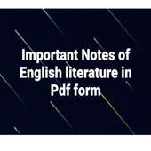 In Pdf Important English literature Notes on 9Apps