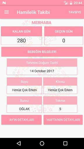 Gebelik Hamilelik Takibi screenshot 2