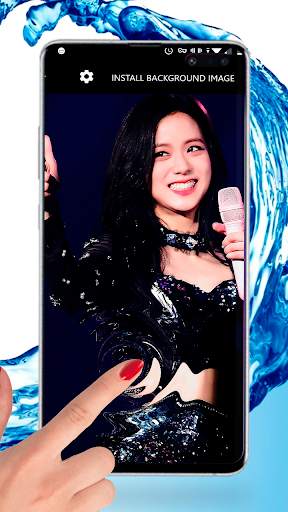 Black KPOP Pink Girly Teen Live Wallpapers screenshot 4