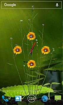 Sunflower Clock Live Wallpaper 1 تصوير الشاشة