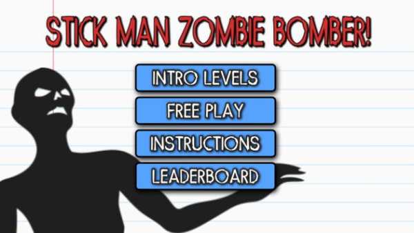 Stick Man Zombie Bomber screenshot 1