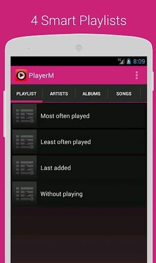 PlayerM Music Player 1 تصوير الشاشة