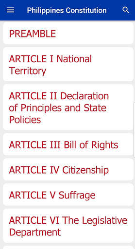 Philippines Constitution of 1987 скриншот 2