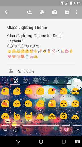 Glass Lighting Emoji Keyboard screenshot 2