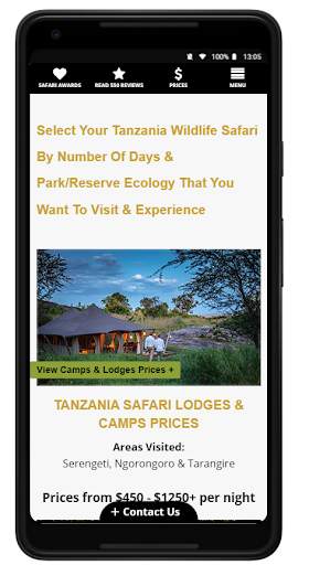 Tanzania Travel Safari Guide screenshot 2