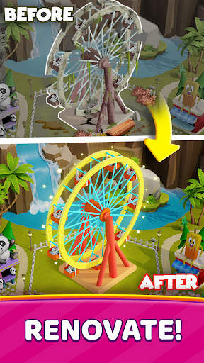 Funtown: Match 3 & Theme Parks screenshot 1