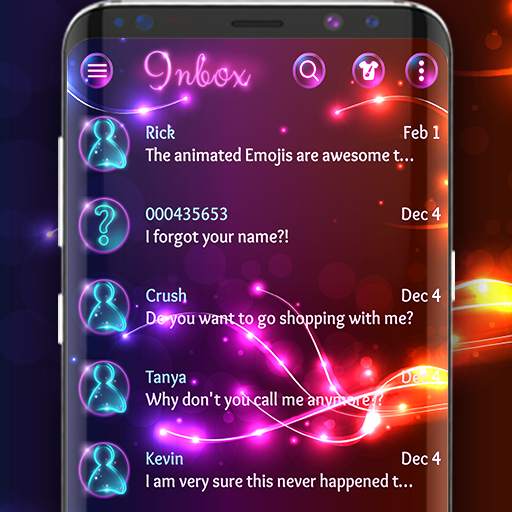 Neon light SMS theme 4.0.10