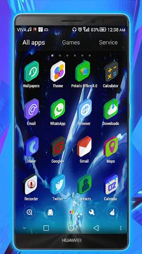 clear go launcher theme screenshot 2