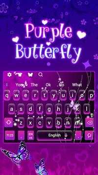 Purple Butterfly Keyboard screenshot 1