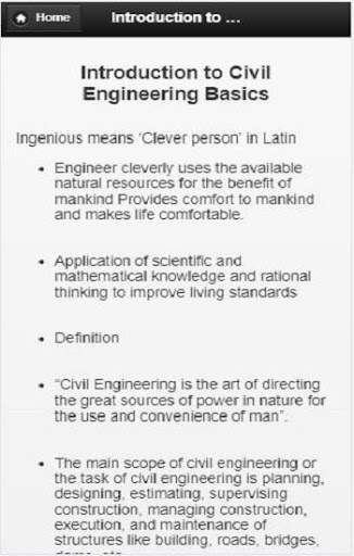 Civil engineering basics screenshot 2