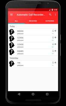 Automatic Calls Recorder PRO screenshot 1