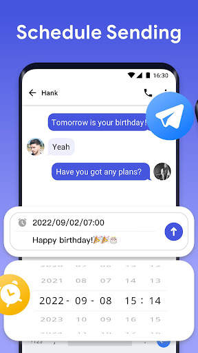 Messenger - SMS Launcher, Home screenshot 4