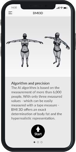 BMI 3D - Body Mass Index and body fat in 3D screenshot 3