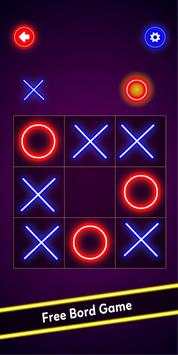 Tic Tac Toe Neon: Permainan Papan Gratis screenshot 3