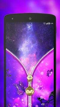 Butterfly Zipper Lock Screen screenshot 5