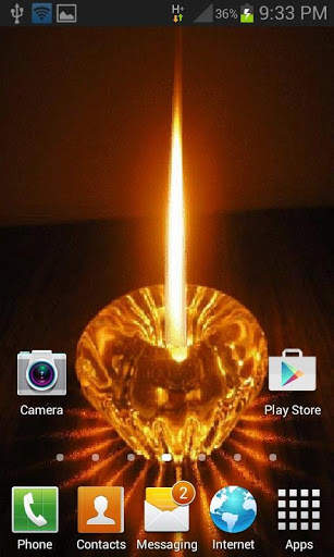 Crystal Candle Light LWP screenshot 2