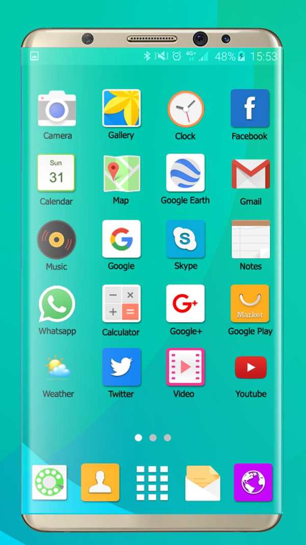 Launcher and Theme for Samsung S8 Edge, Galaxy s8 screenshot 1