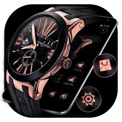 Rose Gold Watch Black Theme 1.1.3