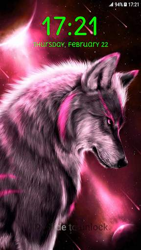 Wolf Pattern Lock Screen 3 تصوير الشاشة