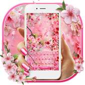 Pink Summer Flower Keyboard 10001008