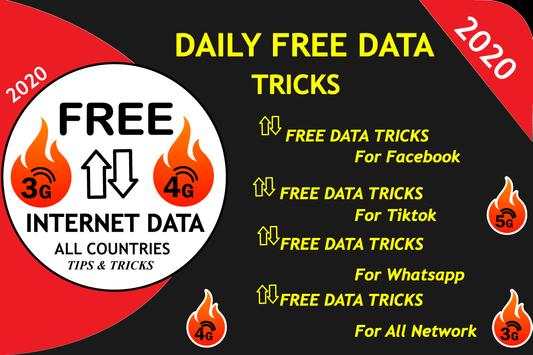 Daily Free data internet 3g 4g Free data Tricks screenshot 1
