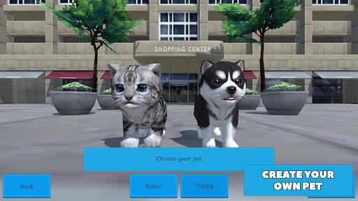 Cute Pocket Cat And Puppy 3D screenshot 1