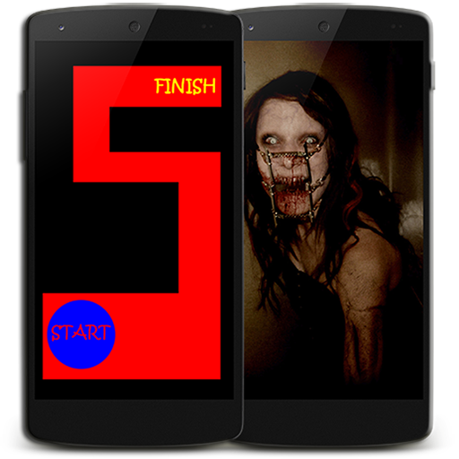 Scary maze icon