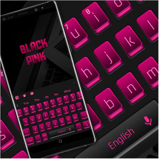 Fashion Black Pink Keyboard 10001005