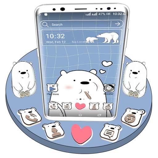 Ice Bear Launcher Theme 1.0.1