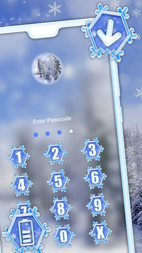 Winter Snowfall Launcher Theme screenshot 5