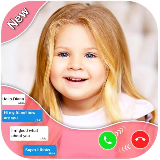 Funny Diana Fake call : chat & call video 2.0