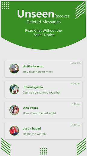 Unseen I Recover Deleted Messages I Hidden Chat screenshot 2