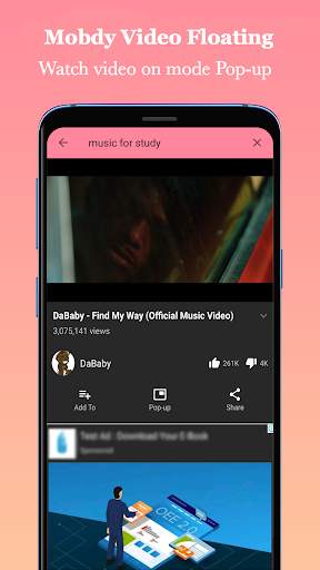 Mobidy Music - Floating Video - StreamNow screenshot 5