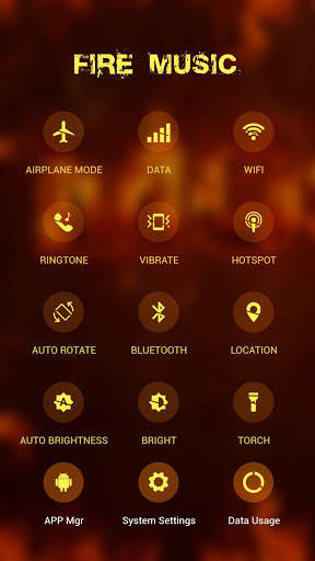 Flame Music APUS Launcher theme screenshot 3