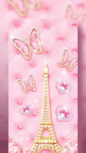 Pink Butterfly Live Wallpaper & Launcher Themes screenshot 6