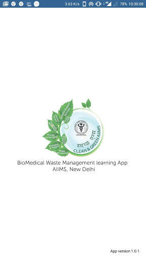 Biomedical Waste Management Learning App screenshot 1