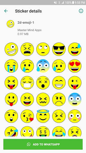 Royal emoji stickers for WhatsApp (WAStickerApps) screenshot 4