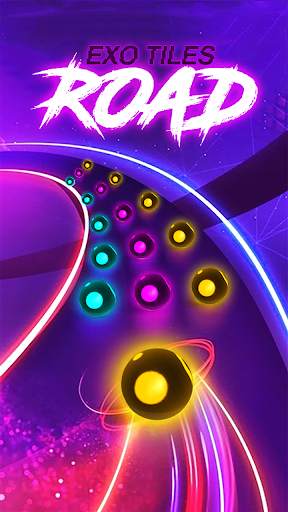EXO Road Tiles: KPOP Colour Ball Dancing Road Run! screenshot 1