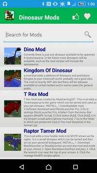 Dinosaur Mod For MCPE' screenshot 2