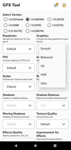 GFX tools for PUBG & BGMI (No ads) स्क्रीनशॉट 5