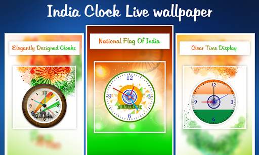 India Clock Live Wallpaper screenshot 1