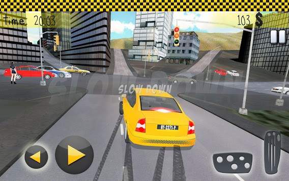 Taxi Driving 3D: Snow City screenshot 1