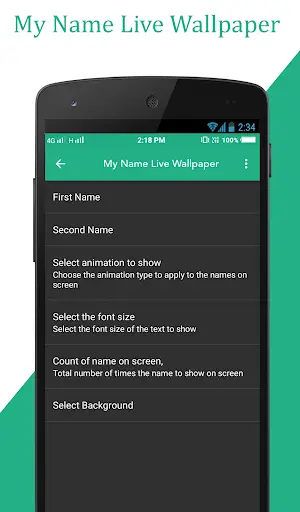 My Name Live Wallpaper скриншот 2