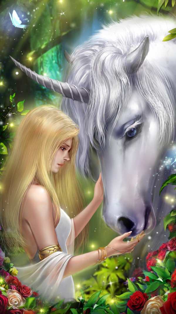 Floral Theme-Blonde & Unicorn screenshot 7