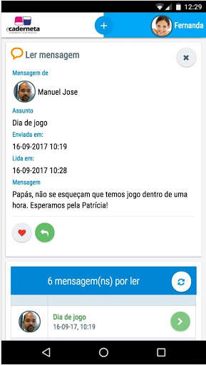 eCaderneta - Caderneta eletrónica para escolas screenshot 2