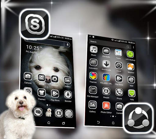 Cute Puppy Launcher Theme screenshot 1