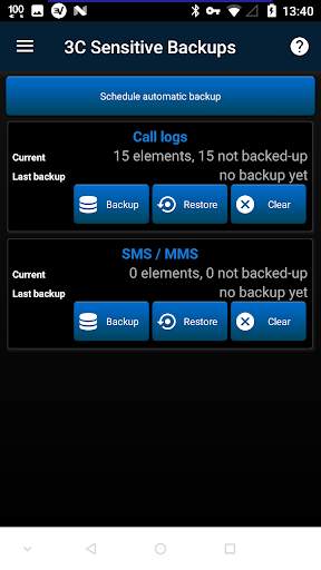 3C Sensitive Backups скриншот 2
