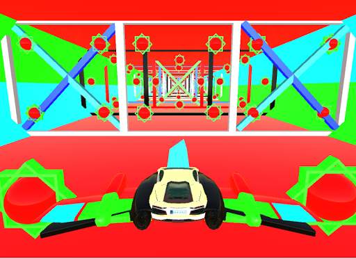 Real Flying Car -Speed Tron Cube Tunnel Trouble 3D स्क्रीनशॉट 7