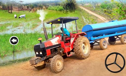 Tractor Trolley Driving Game screenshot 1